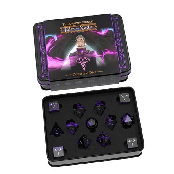 The Dragon Prince: Tales of Xadia RPG Darkness Dice 13pc Set - A Muse N Games